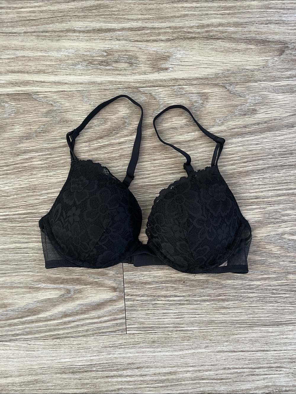 Victoria's Secret Black Lace Push-Up Bra